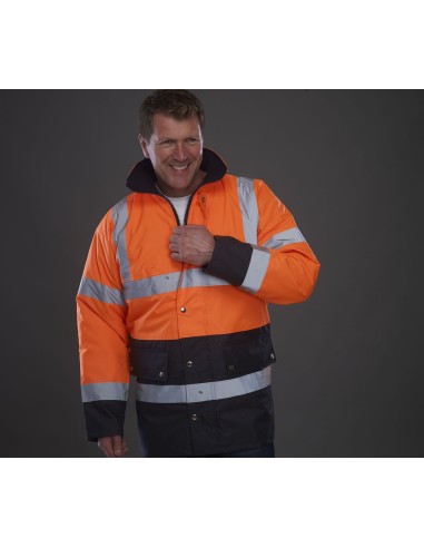 YOK-HVP302-Hi-Vis Two-Tone Motorway Jacket